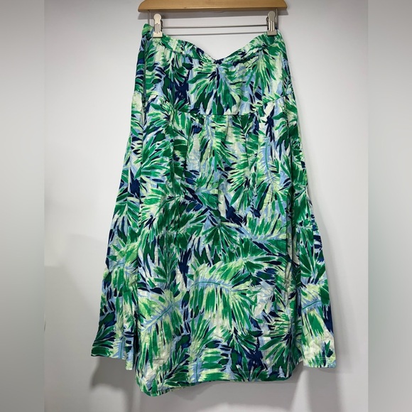 C&B Printed Midi Skirt sz Small 100% cotton - Picture 1 of 9